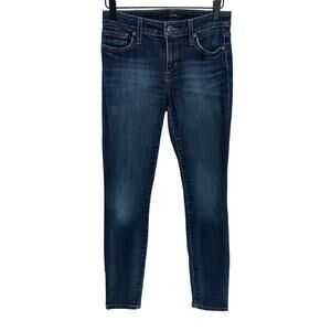 Joe's Jeans Skinny Ankle Blue Dark Wash Mid Rise Western Casual Winter Size 25